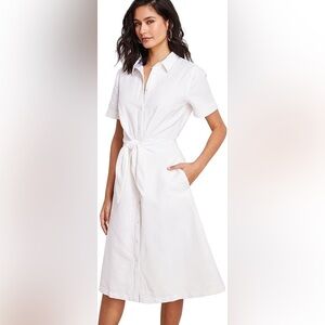 Vineyard Vines White Button Down Dress